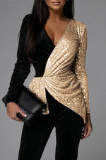 Gold and white