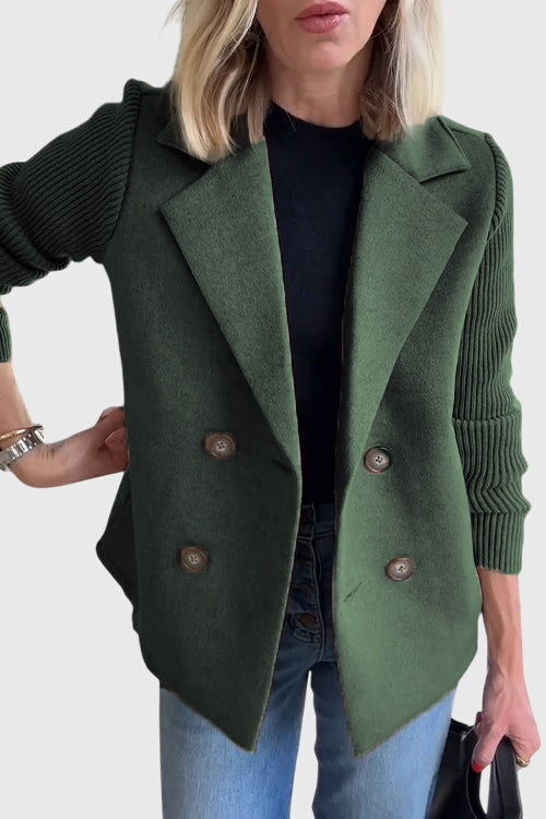 Stylish women's tailored blazer. An elegant jacket for business meetings, office, or sophisticated casual looks.