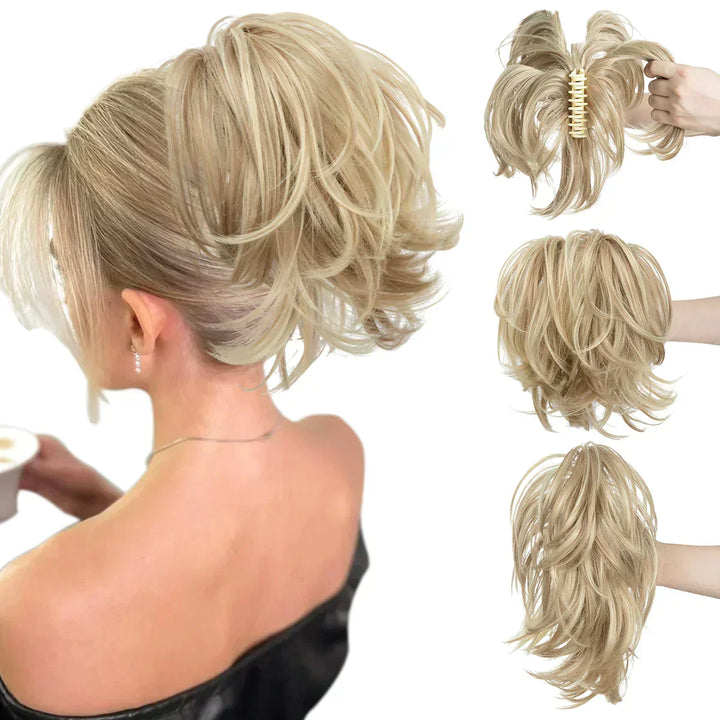 Easy-to-attach ponytail hair extension for women, instantly boosts volume and creates stylish looks.
