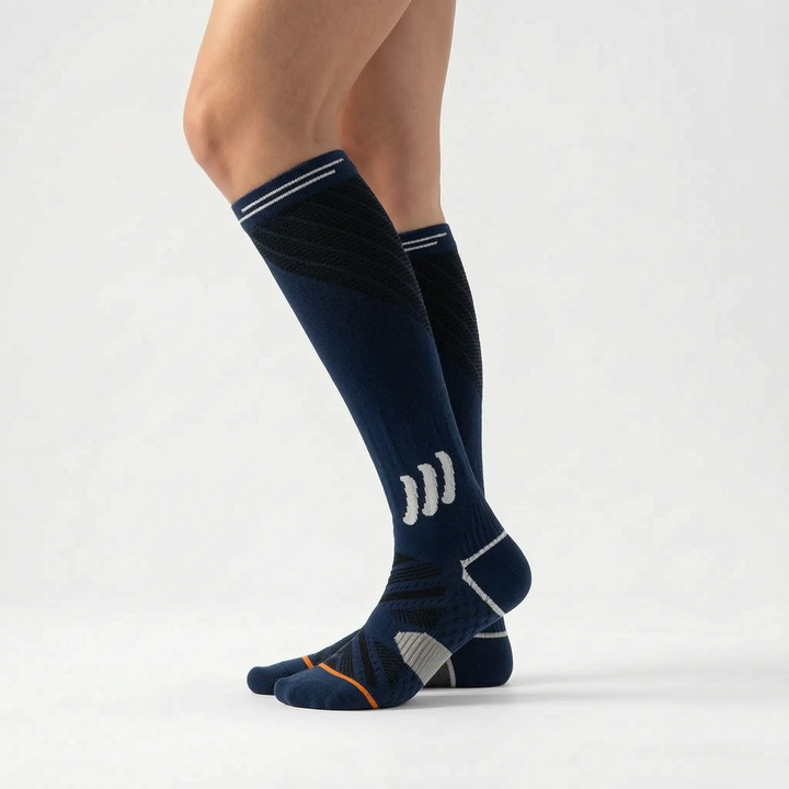 Promote healthy circulation with women's knee-high compression support socks, easing leg fatigue.
