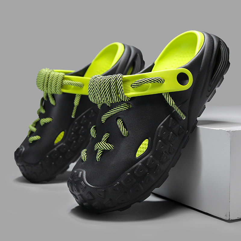 Lightweight women's laced clogs, ultimate comfort, adjustable, breathable, perfect summer footwear.