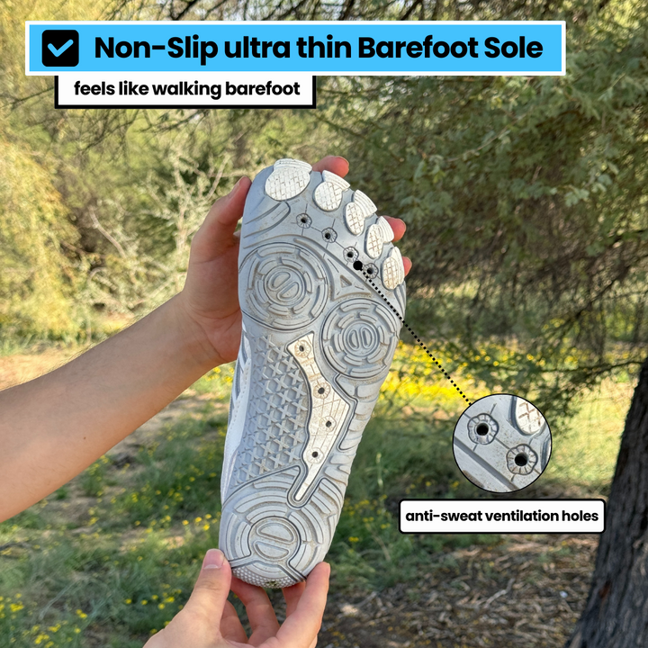 Womens barefoot walking shoes, lightweight, flexible & breathable for natural comfort.