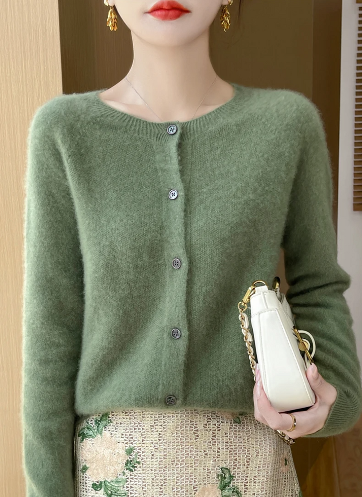Stylish women's lightweight cardigan, a classic button-down layering piece for versatile fashion & elegant outfits.