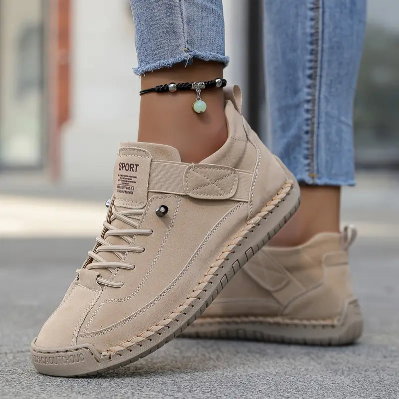 Breathable women's slip-on sneakers for walking, ensuring all-day comfort and easy wear.