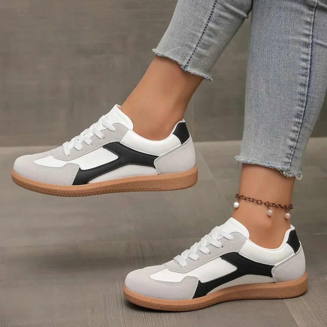 Retro-style Livia Classic Low-Profile sneakers for women; classic low top casual shoes, comfy.