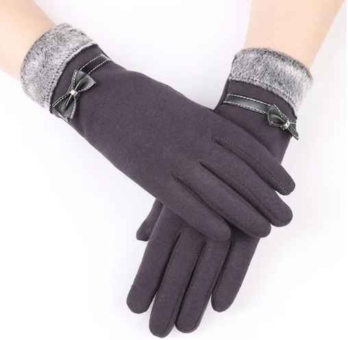 Premium women's winter gloves, cashmere blend, soft, warm, and convenient touchscreen feature.