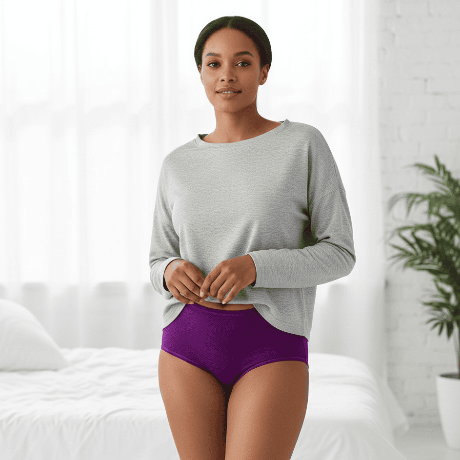 Premium women's moisture-wicking intimates. Enjoy all-day dry, breathable comfort & freshness for daily wear.