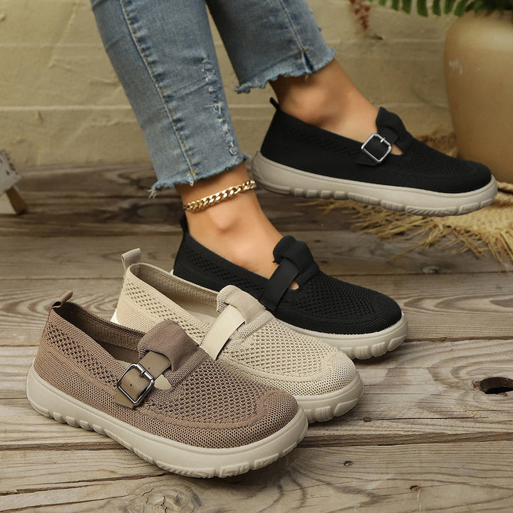 Comfortable women's loafers by Monaco, perfect for walking and daily wear.