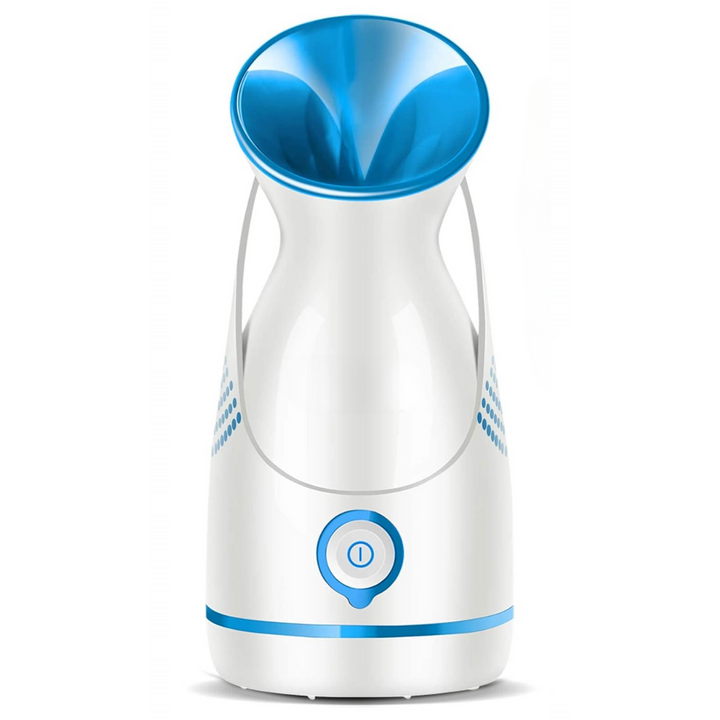 Integrate this Nano Ionic facial steamer into your skincare routine for deep pore cleansing & moisturizing.