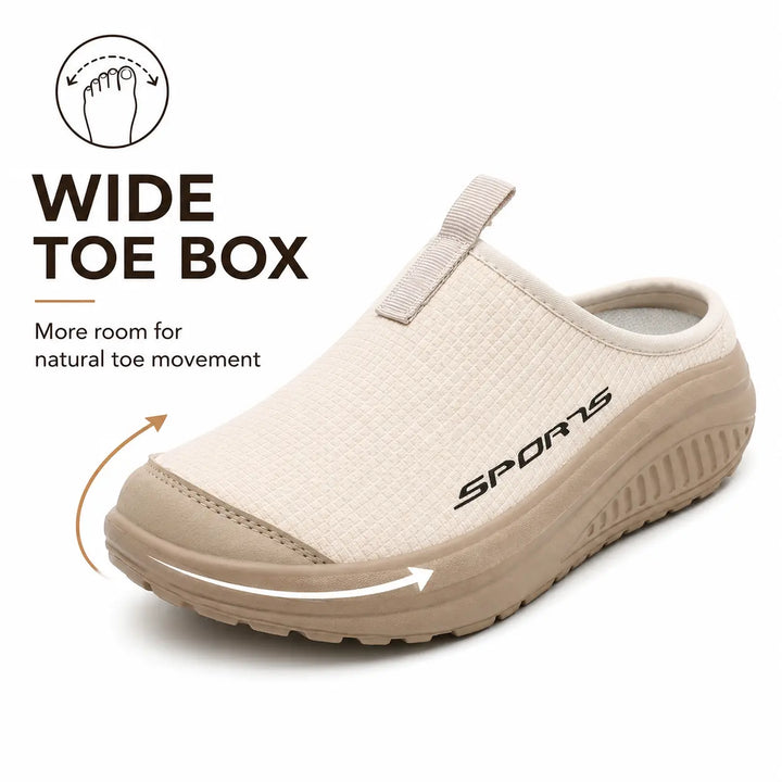 Stylish women's orthopedic closed toe slip-on footwear, designed for maximum comfort and support.