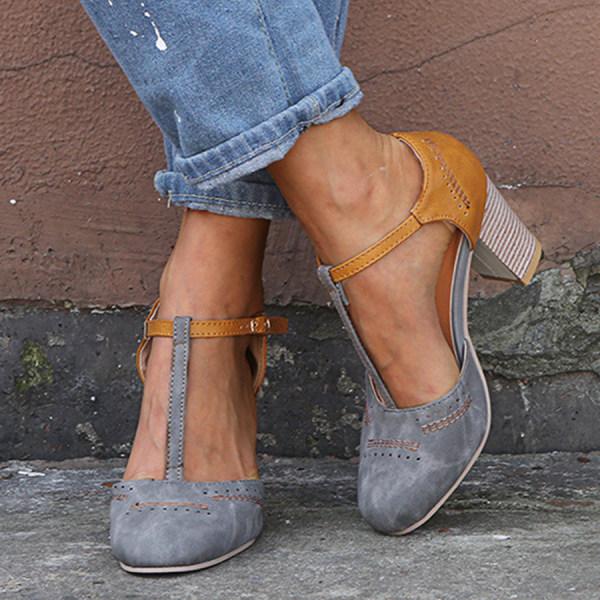 Orthopedic women's heeled shoes. Experience superior comfort and support with these stylish block heels.
