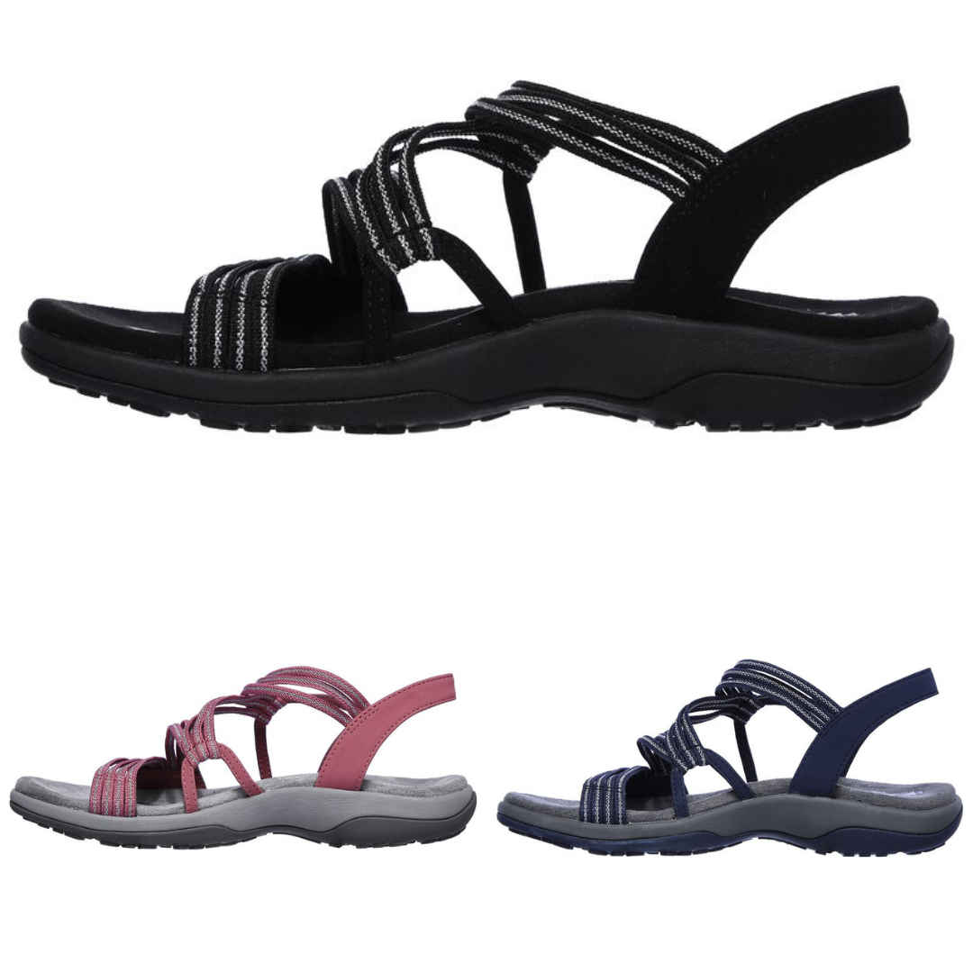 Elegant women's comfort strap sandals, perfect for summer casual wear, leisure, and walking.
