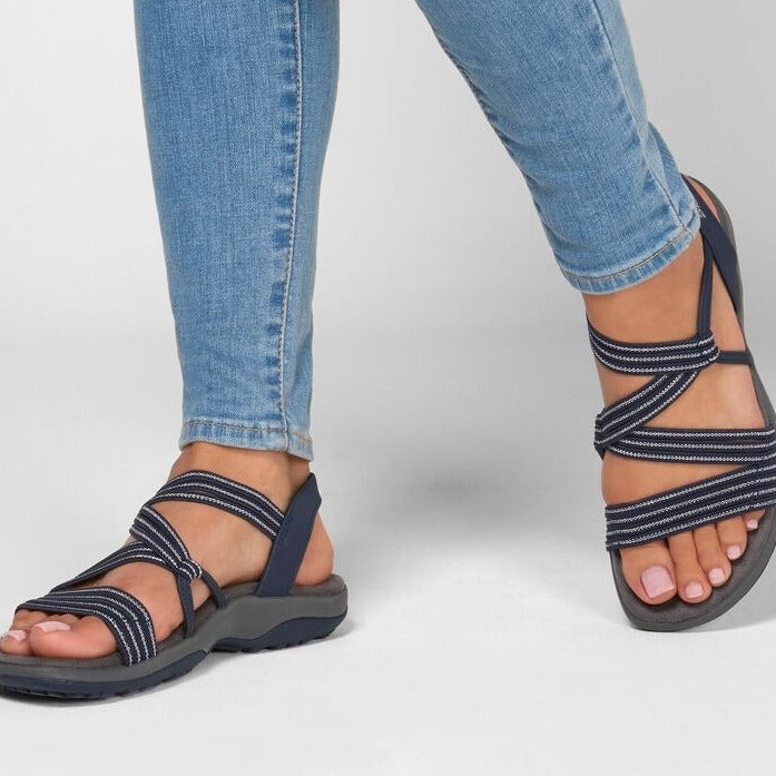 Orthopedic comfort sandals for women, offering excellent foot support & relief for walking.