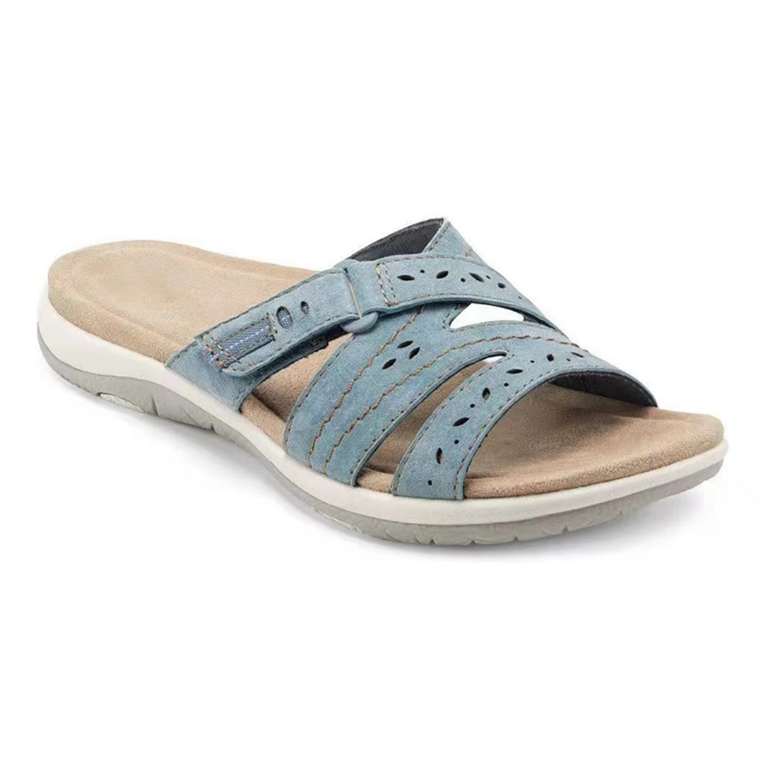 Comfy orthopedic women's summer sandals with foot support & breathable design for all-day casual wear.