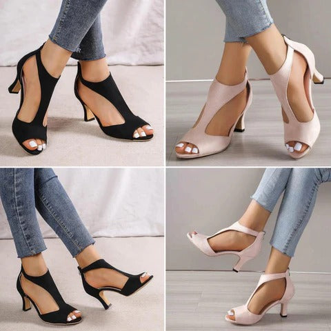 Stylish women's orthopedic high heels, comfortable supportive footwear blending elegance with foot health.
