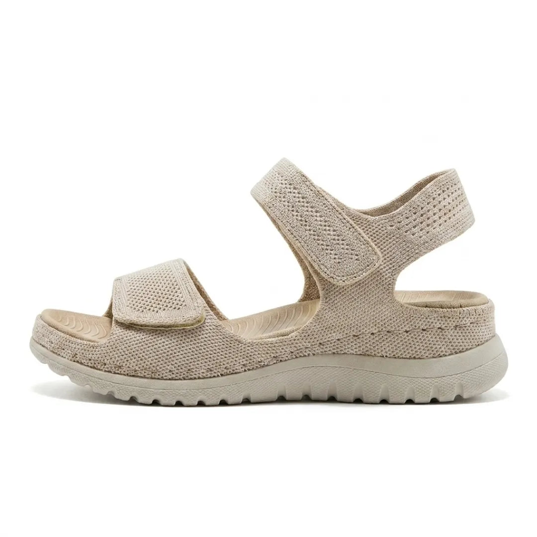 Women's orthopedic hook-and-loop sandals with adjustable straps for ultimate comfort & arch support.