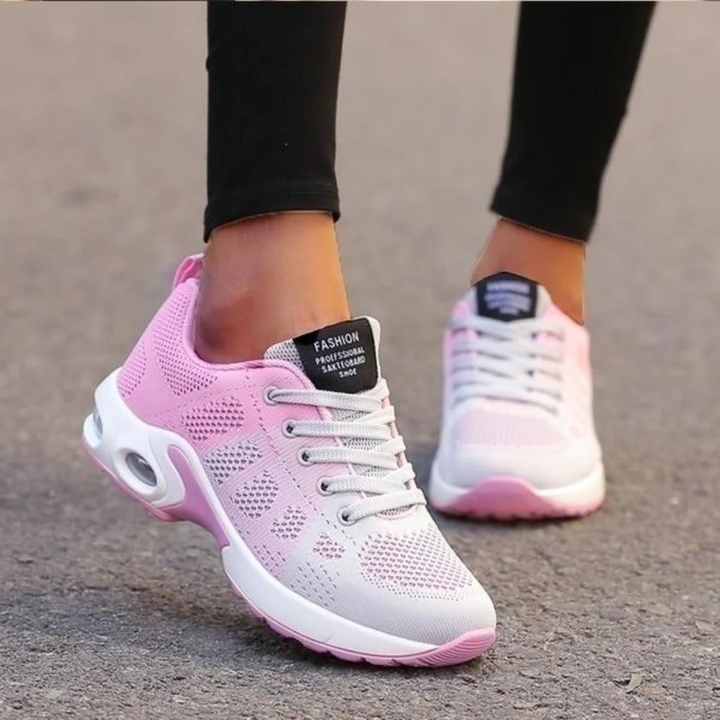 Relieve foot pain with women's orthopedic running shoes. Cushioned support for wide & narrow feet.