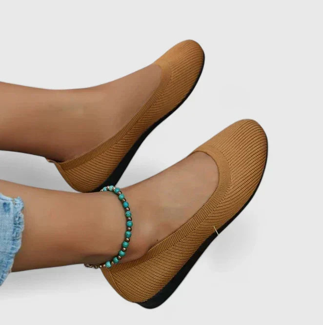 Stylish women's orthopedic slip-ons with arch support, ensuring comfort & good posture.