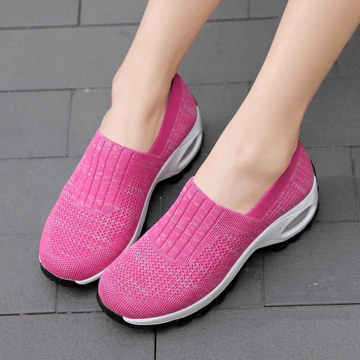 Stylish women's slip-on comfort shoes, designed for everyday wear & pain-free walking.