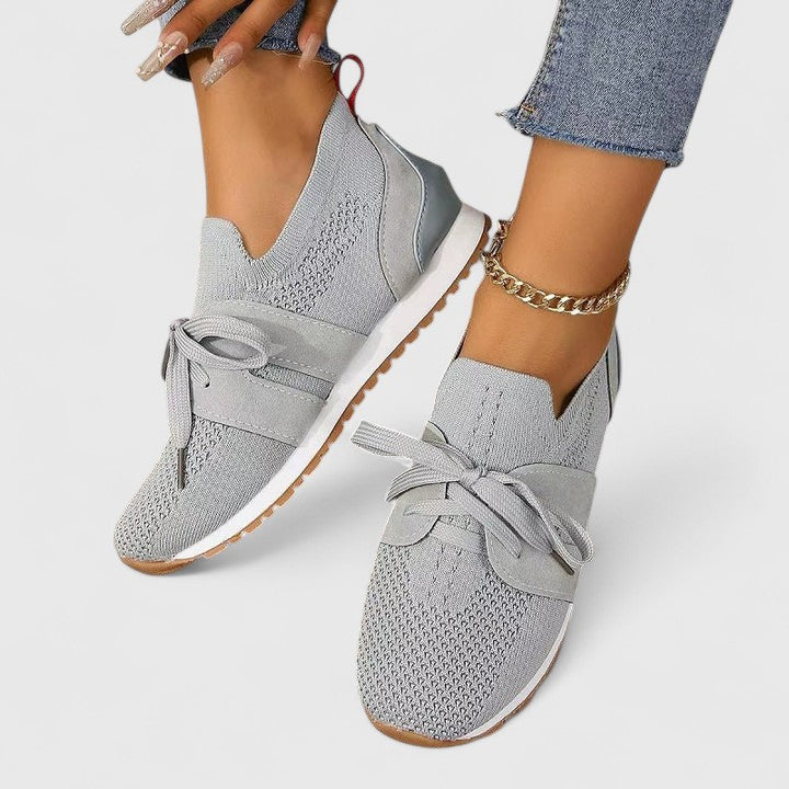 Comfortable women's slip-on sneakers, ideal for walking & daily wear. Breathable orthopedic design offers support.
