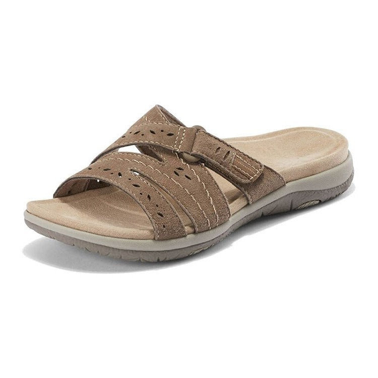 Women's orthopedic summer sandals with adjustable straps for all-day comfort and arch support.