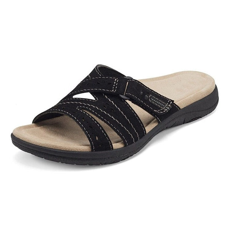 Women's orthopedic walking sandals, adjustable for custom fit, comfort, and arch support this summer.