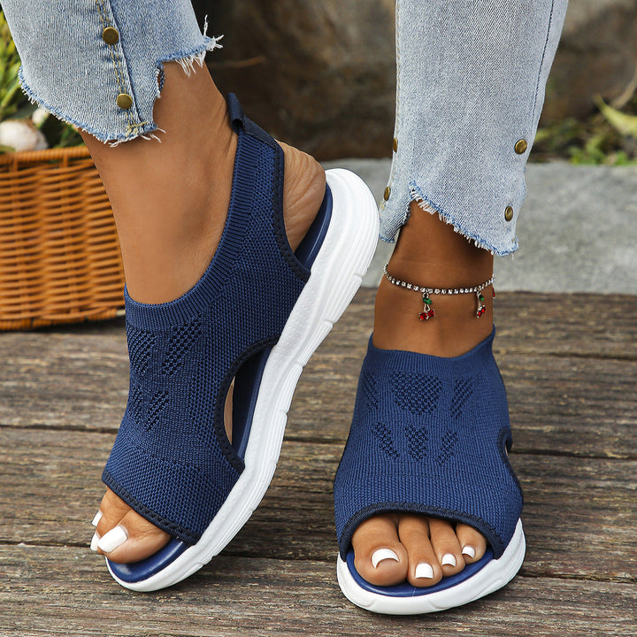 Women's orthopedic sandals for foot pain relief, with arch support for comfortable walking.