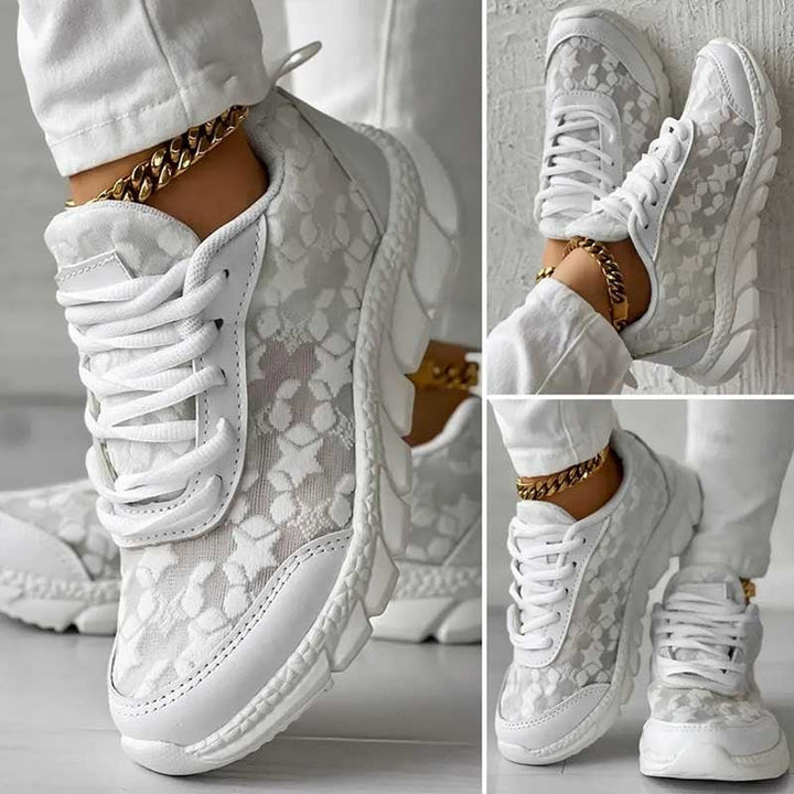 Women's orthopedic walking sneakers, engineered for all-day comfort & support, perfect for everyday wear.