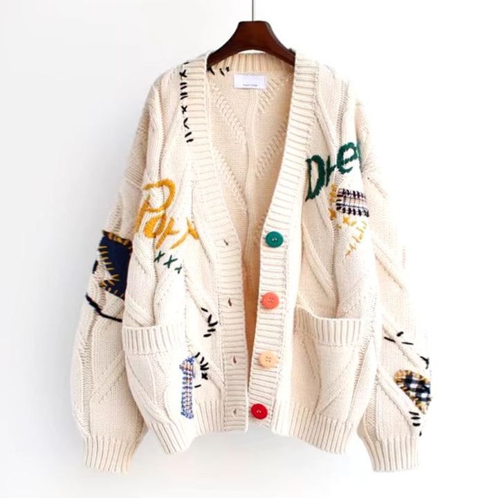 Women's Patcha Textured Long Cardigan, vibrant and cozy, perfect for fall layering & stylish outerwear.