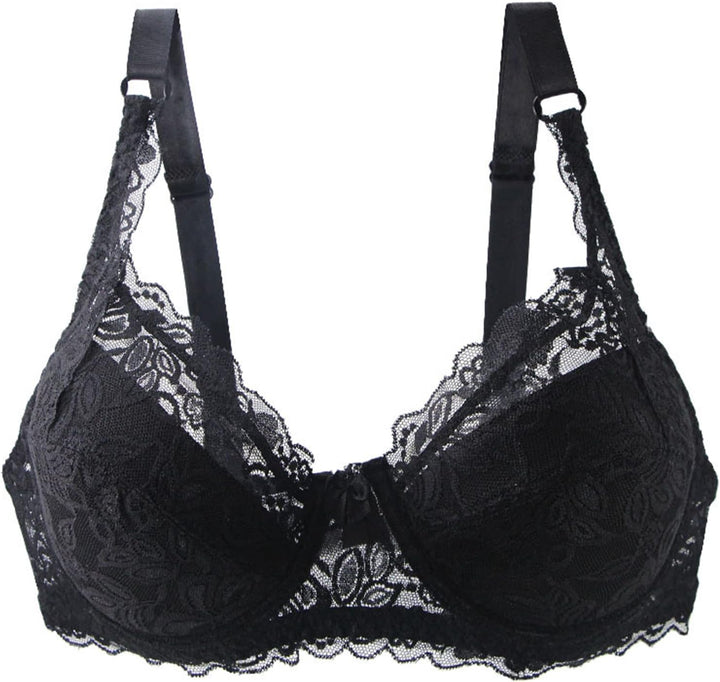 Comfortable & supportive plus size lace push-up bra for women, perfect for everyday wear & enhanced curves.