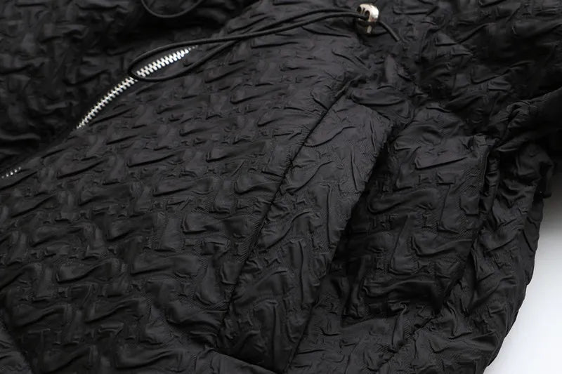 Warm women's fashion mid-length winter coat, plus-size.