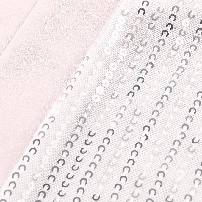 Glamorous plus size V-neck blouse with sequin detailing, perfect for special occasions.