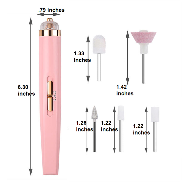 Essential women's portable electric nail care device with light for healthy, well-groomed nails.