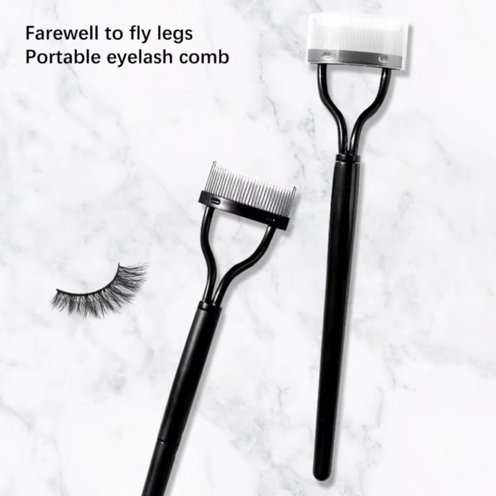 Get a professional look with this eyelash comb & lash separator, a makeup essential.