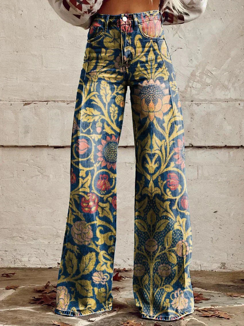 Spring fashion women's baggy jeans, offering ultimate comfort and style.