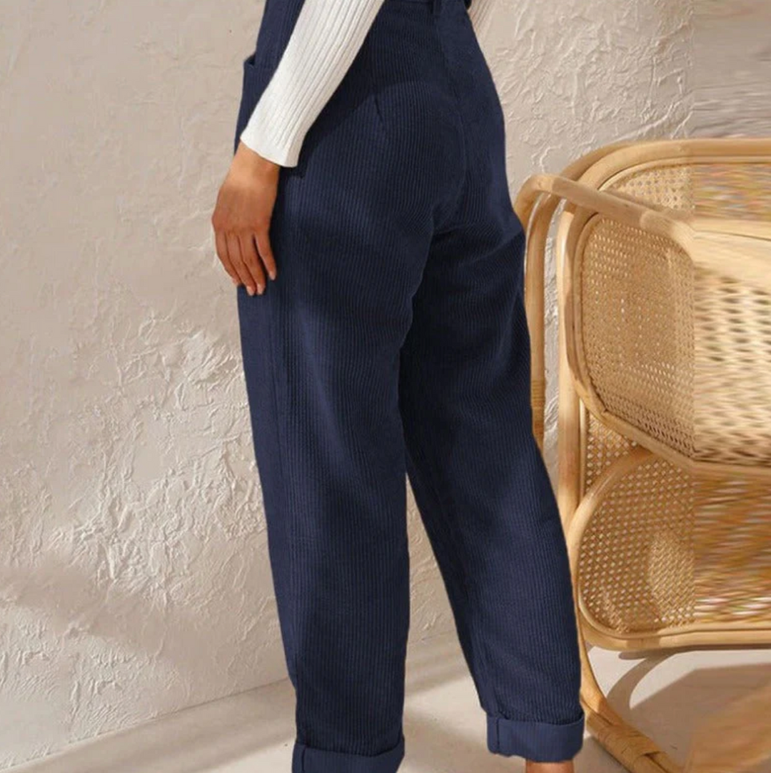 Durable women's relaxed fit trousers, built for comfort and stylish everyday casual wear.