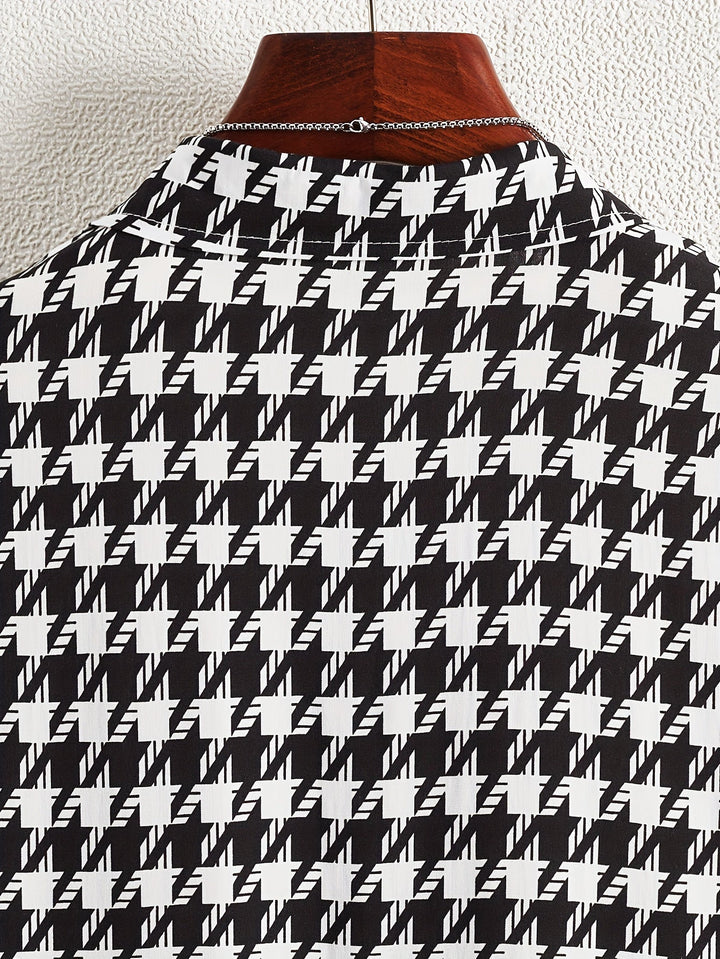 Stylish floral print relaxed fit cotton blend button-up shirt for women, breathable & soft.
