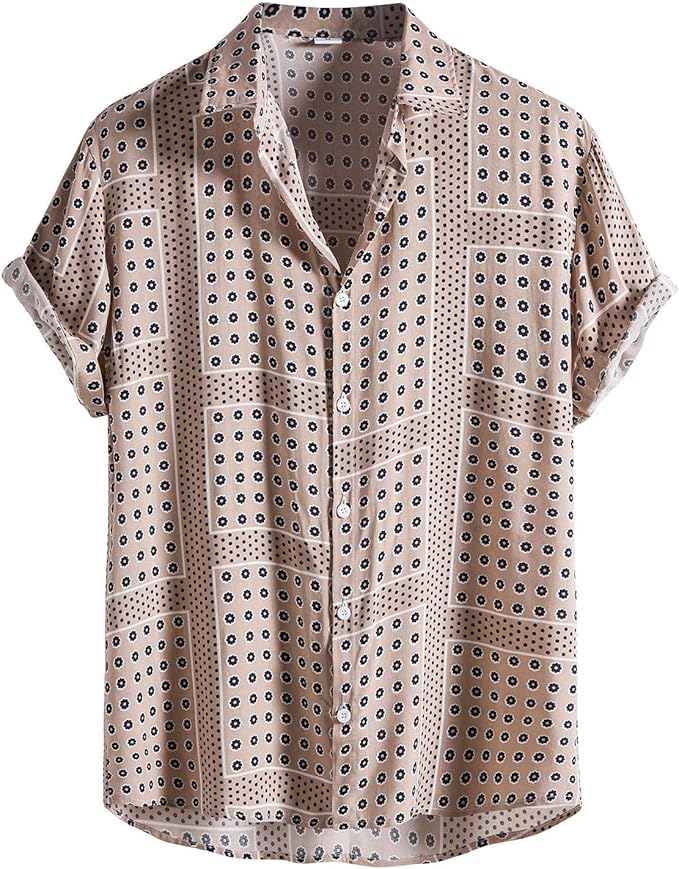 Comfortable women's relaxed fit cotton blend button-up shirt, breathable and soft for everyday wear.