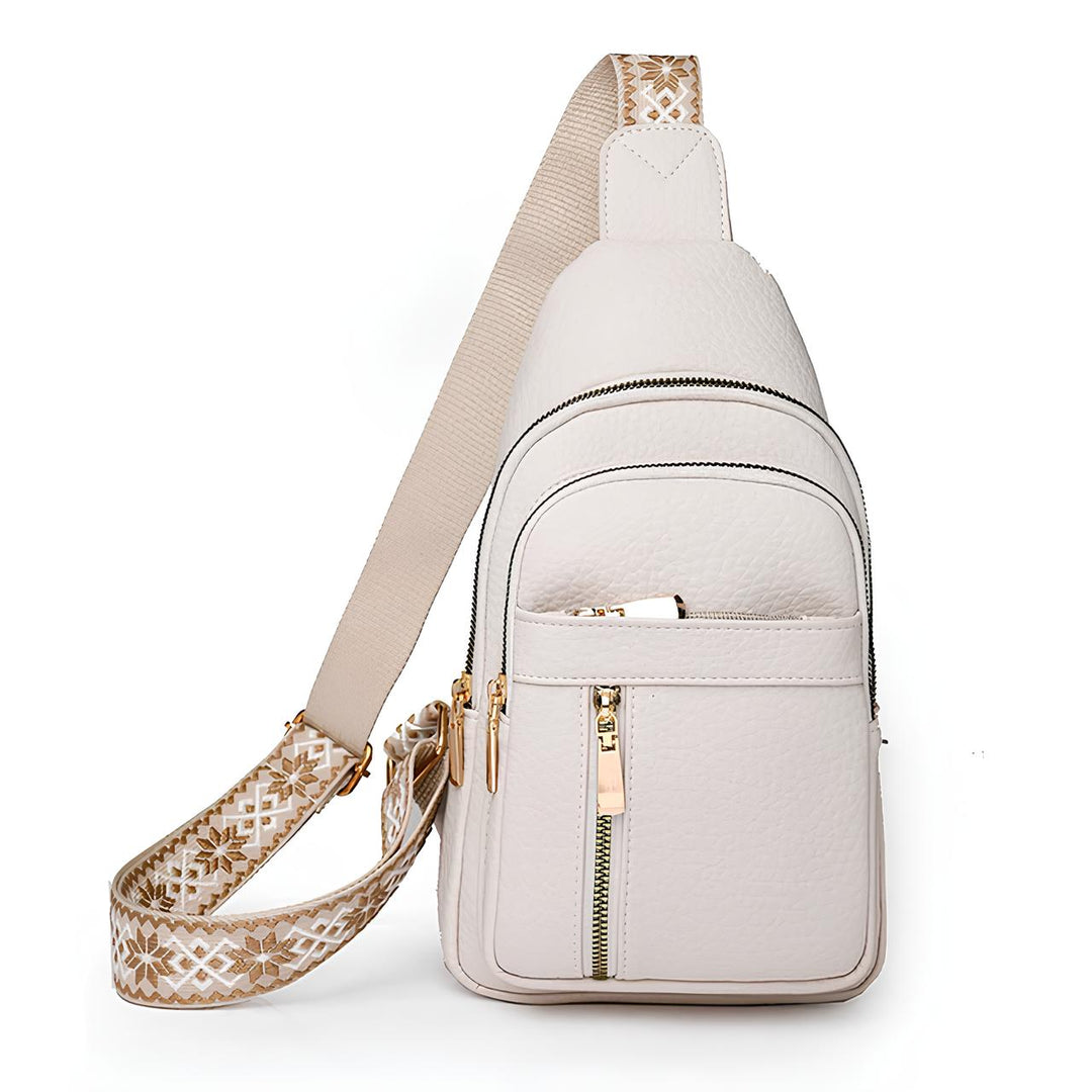 Fashionable women's crossbody sling bag, anti-theft design, ideal for travel & daily errands.