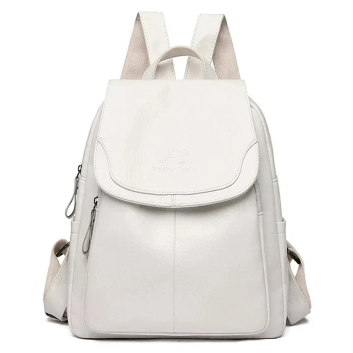 Adventure-ready women's flap backpack, a versatile daily bag with a structured design & comfortable adjustable straps.