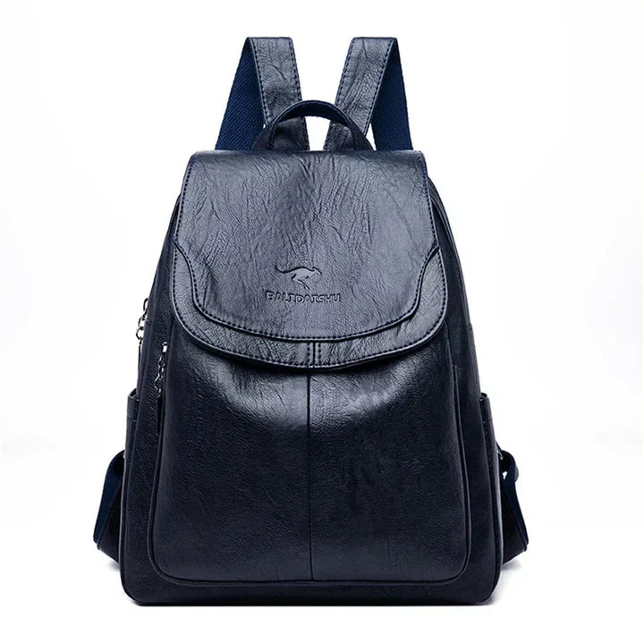 Carry your essentials in style with this women's flap backpack, a structured daily bag with adjustable comfort.