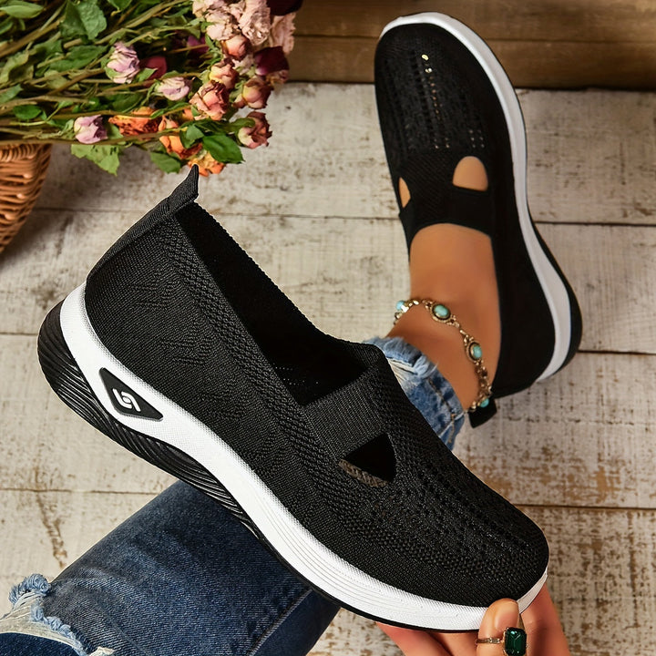 Supportive slip-on shoes for women, perfect for comfortable walking & daily activities.