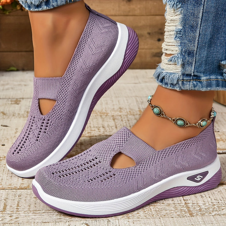 Slip-on women's shoes for support & comfort, great for casual everyday wear.