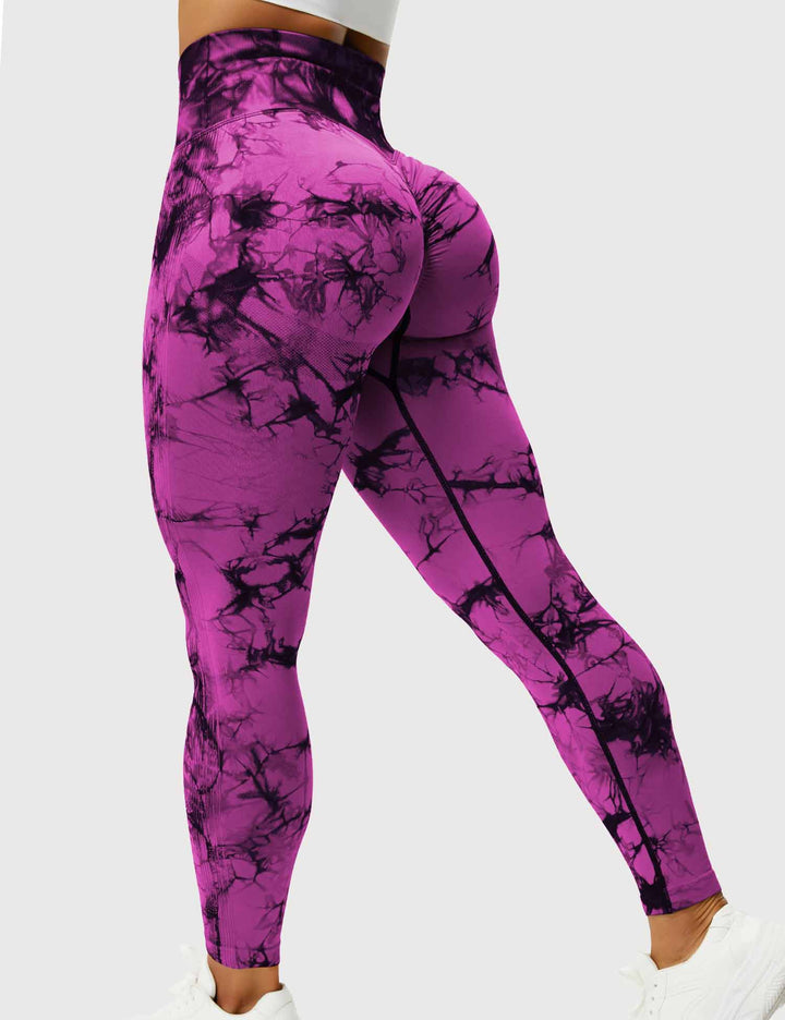 Designer tie-dye leggings for women, comfortable activewear.