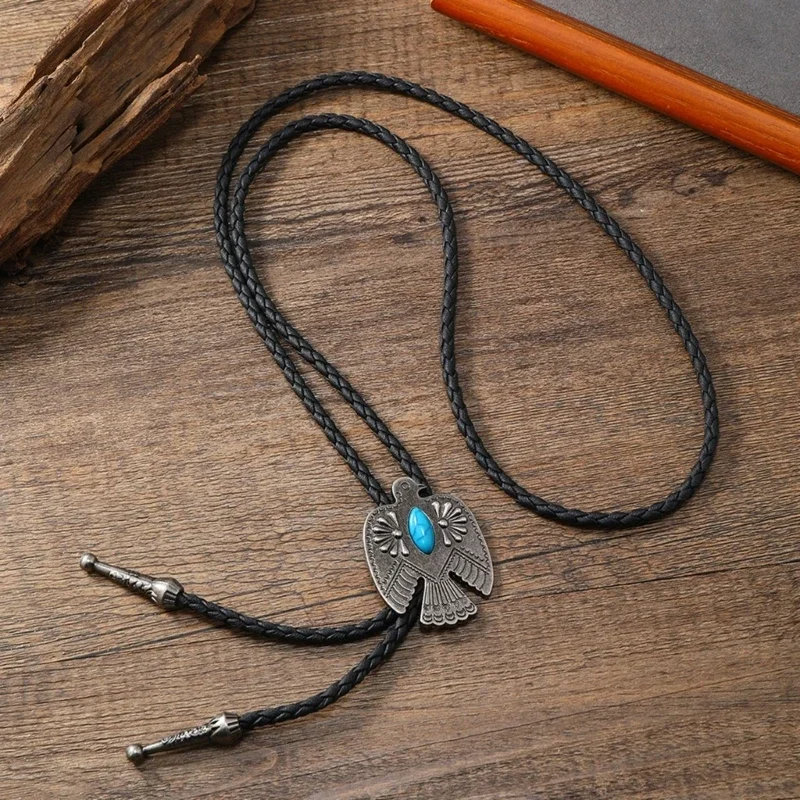 Elegant women's tribal bolo tie, perfect for adding a unique touch to any outfit.
