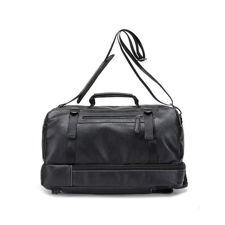 Chic women's 3-in-1 leather bag: backpack, shoulder bag, and tote. Versatile & durable for daily commutes or travel.