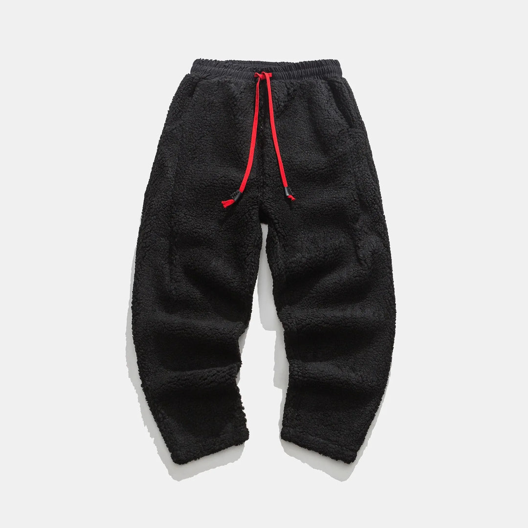 Warm women's relaxed fit casual pants for winter, offering ultimate coziness and comfort in cold weather.