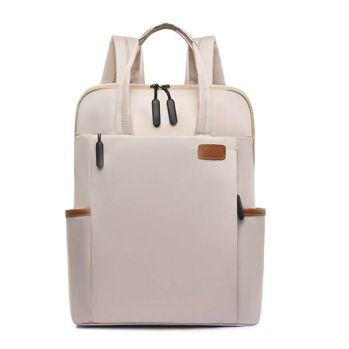 Women's water-resistant anti-theft travel backpack, lightweight Oxford fabric, secure design.