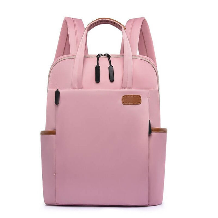 Lightweight Oxford women's water-resistant anti-theft backpack, perfect for daily commute & travel.