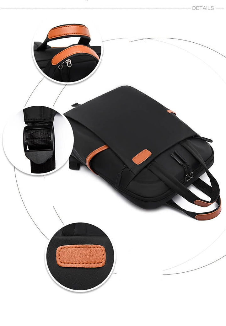Hidden zipper anti-theft women's backpack, water-resistant Oxford, comfortable for travel.